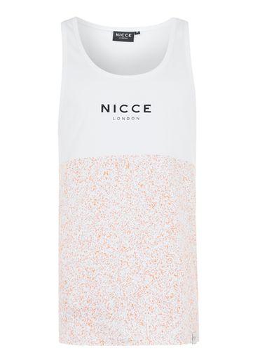 Topman Mens Nicce Orange Noise Print Tank Top