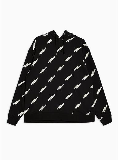 Topman Mens Black Oversized 'new Rules' Print T-shirt