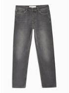 Topman Mens Black Washed Grey Original Jeans