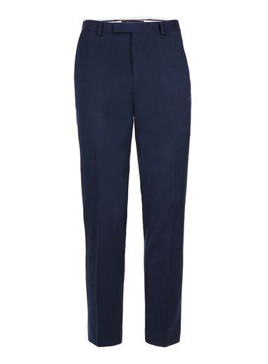 Topman Mens Blue Muscle Fit Suit Pants