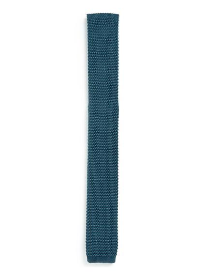 Topman Mens Green Teal Knitted Tie