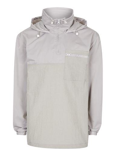 Topman Mens Reflective Grey Lightweight Jacket