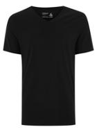 Topman Mens Black Slim V-neck T-shirt