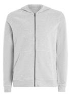 Topman Mens Grey Selected Homme Gray Zip Hoodie