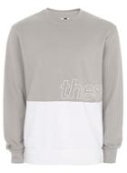 Topman Mens Pink Gray And White 'these Days' Sweatshirt