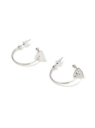 Topman Mens Silver Hoop Earring