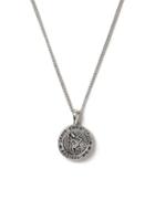 Topman Mens Silver Look St. Christopher Necklace*
