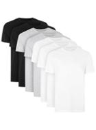 Topman Mens Multi Assorted Colour Slim Fit T-shirt 7 Pack*