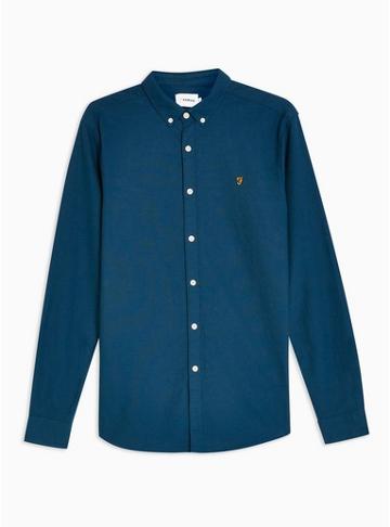 Farah Mens Farah Blue Slim Shirt*