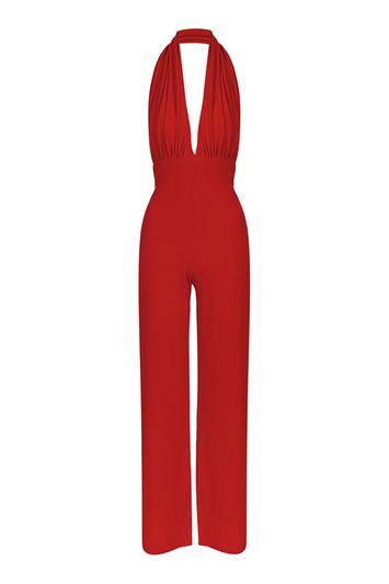 Topshop *halterneck Jumpsuit By Love