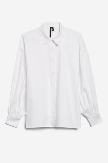 Topshop *puff Sleeve Shirt By Boutique