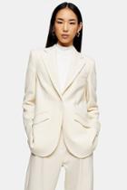 *ivory Blazer By Topshop Boutique