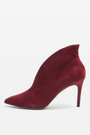 Topshop Hale Deep Cut Suede Boots