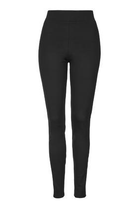 Topshop Tall Pu Side Stitch Legging