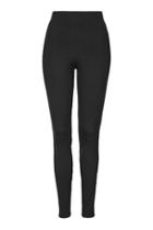 Topshop Tall Pu Side Stitch Legging