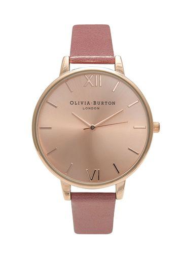 Topshop *rose Gold Watch By Olivia Burton