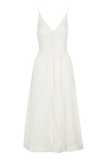 Topshop Tall Crochet Midi Dress