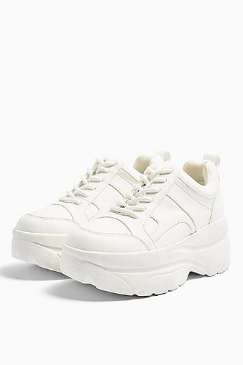 Topshop Cali White Chunky Trainers