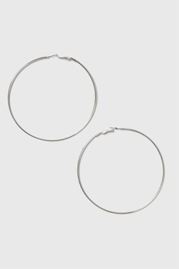 Topshop *silver Large Hoop Earrings