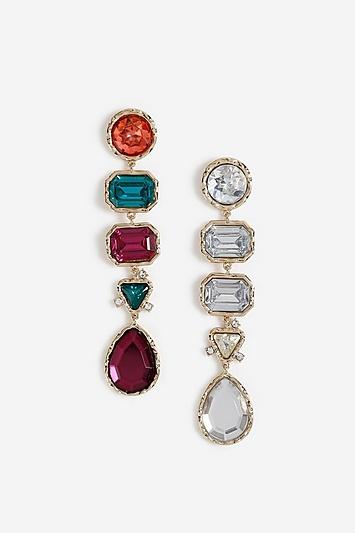 Topshop *mismatch Stone Earrings