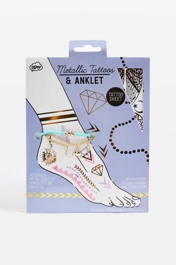 Topshop Metallic Tattoos & Anklets