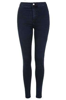 Topshop Moto Blue Black Holding-power Joni Jeans