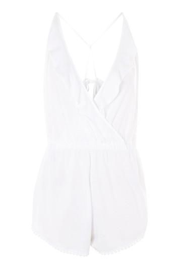 Topshop Frill Wrap Playsuit