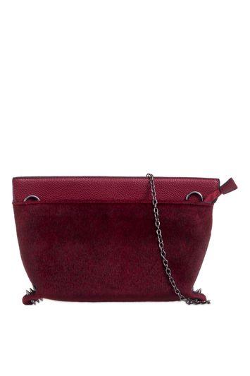 Topshop *large Faux Fur Clutch Bag By Koko Couture