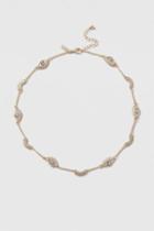 Topshop Eye And Eyelash Necklace
