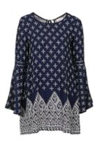 Topshop Tile Print Dress By Band Of Gypsies