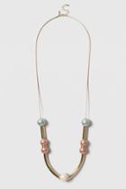 Topshop Mixed Pearl Rope Necklace