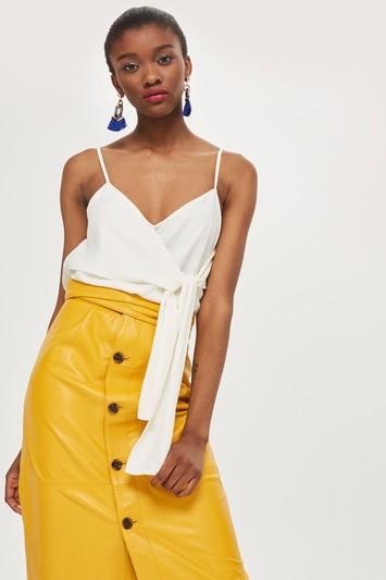 Topshop Tie Detail Camisole Top