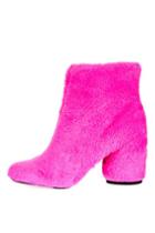 Topshop Hairy-harry Faux Fur Ankle Boots