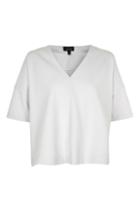 Topshop Scuba Seam V-neck T-shirt