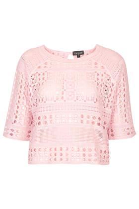 Topshop Crochet Crop Top