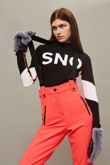Topshop Sno Pink Straight Leg Ski Pants