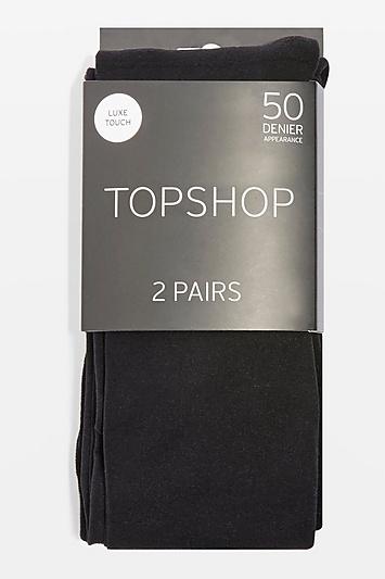 Topshop 2 Pack 50 Denier Tights
