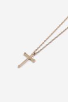 Topshop Finer Cross Ditsy Necklace