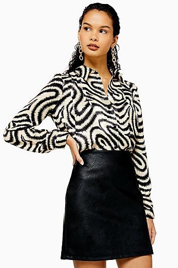 Topshop Squiggle Print Shirt