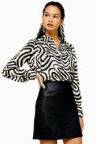 Topshop Squiggle Print Shirt