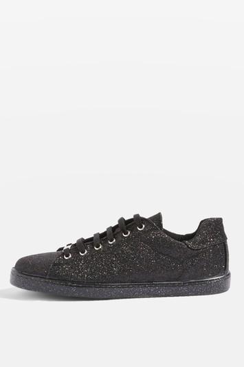 Topshop Champagne Glitter Trainers