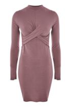 Topshop Tall Twist Front Bodycon Dress