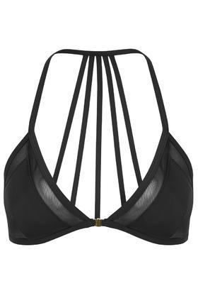 Topshop Sunray Mesh Triangle Bikini Top