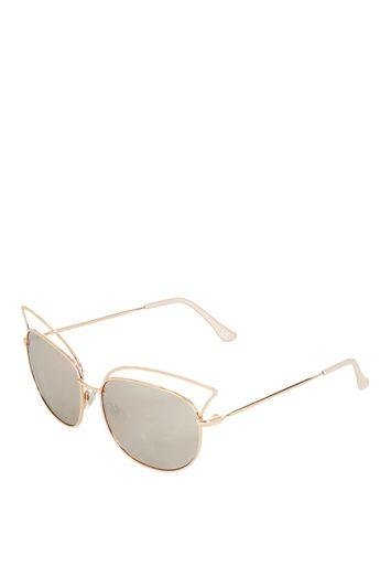 Topshop Swoosh Square Sunglasses