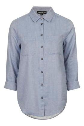 Topshop Tall Chambray Shirt