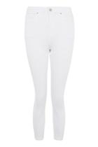 Topshop Petite White Jamie Jeans