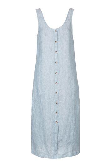 Topshop Linen Button Through Dress