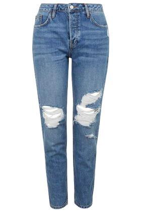 Topshop Tall Moto Rip Hayden Jeans