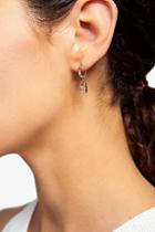 Topshop Freedom Finer Pave Padlock Earrings