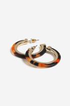 Topshop Resin Hoop Earrings